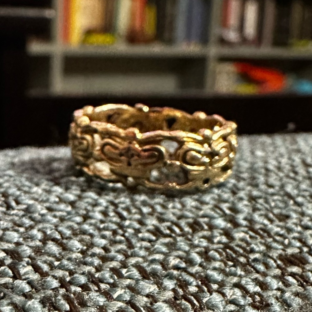 Gold ring one of a kind. Size 6